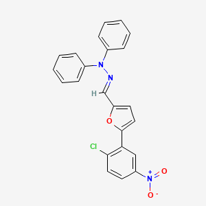 (2E)-2-{[5-(2-chloro-5-nitrophenyl)furan-2-yl]methylidene}-1,1-diphenylhydrazine