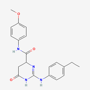 2-[(4-ethylphenyl)amino]-N-(4-methoxyphenyl)-6-oxo-3,4,5,6-tetrahydropyrimidine-4-carboxamide