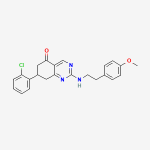 7-(2-chlorophenyl)-2-{[2-(4-methoxyphenyl)ethyl]amino}-7,8-dihydroquinazolin-5(6H)-one