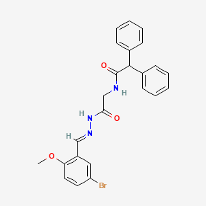 N-({N'-[(E)-(5-Bromo-2-methoxyphenyl)methylidene]hydrazinecarbonyl}methyl)-2,2-diphenylacetamide