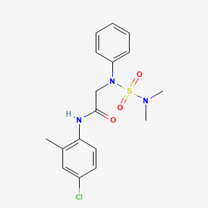 N-(4-Chloro-2-methylphenyl)-2-[(dimethylsulfamoyl)(phenyl)amino]acetamide