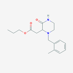 Propyl [1-(2-methylbenzyl)-3-oxopiperazin-2-yl]acetate