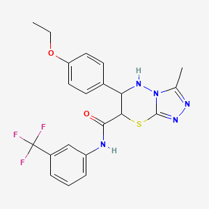 6-(4-ethoxyphenyl)-3-methyl-N-[3-(trifluoromethyl)phenyl]-6,7-dihydro-5H-[1,2,4]triazolo[3,4-b][1,3,4]thiadiazine-7-carboxamide