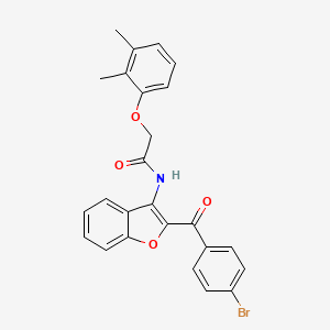 molecular formula C25H20BrNO4 B11568534 N-[2-(4-bromobenzoyl)-1-benzofuran-3-yl]-2-(2,3-dimethylphenoxy)acetamide 