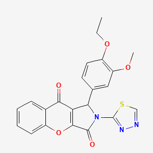 1-(4-Ethoxy-3-methoxyphenyl)-2-(1,3,4-thiadiazol-2-yl)-1,2-dihydrochromeno[2,3-c]pyrrole-3,9-dione