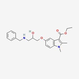 Ethyl 5-[3-(benzylamino)-2-hydroxypropoxy]-1,2-dimethyl-1h-indole-3-carboxylate