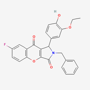 2-Benzyl-1-(3-ethoxy-4-hydroxyphenyl)-7-fluoro-1,2-dihydrochromeno[2,3-c]pyrrole-3,9-dione