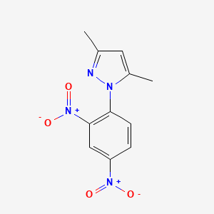 molecular formula C11H10N4O4 B11568716 1-(2,4-Dinitrophenyl)-3,5-dimethylpyrazole CAS No. 7474-11-5