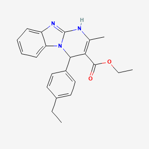 Ethyl 4-(4-ethylphenyl)-2-methyl-1,4-dihydropyrimido[1,2-a]benzimidazole-3-carboxylate