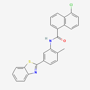 N-[5-(1,3-benzothiazol-2-yl)-2-methylphenyl]-5-chloronaphthalene-1-carboxamide