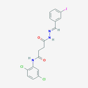 N-(2,5-Dichlorophenyl)-3-{N'-[(E)-(3-iodophenyl)methylidene]hydrazinecarbonyl}propanamide