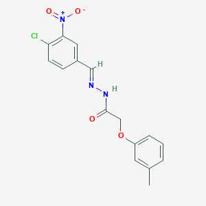 N'-[(E)-(4-chloro-3-nitrophenyl)methylidene]-2-(3-methylphenoxy)acetohydrazide