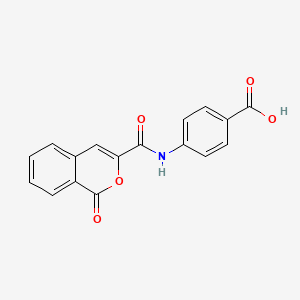 4-{[(1-oxo-1H-isochromen-3-yl)carbonyl]amino}benzoic acid