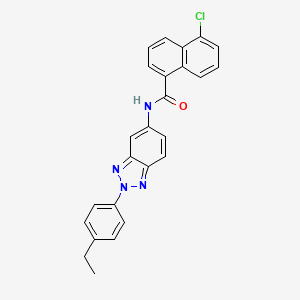 5-chloro-N-[2-(4-ethylphenyl)-2H-benzotriazol-5-yl]naphthalene-1-carboxamide