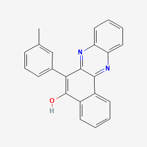 molecular formula C23H16N2O B11568891 6-(3-Methylphenyl)benzo[a]phenazin-5-ol 