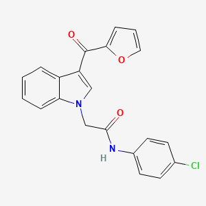 N-(4-chlorophenyl)-2-[3-(furan-2-ylcarbonyl)-1H-indol-1-yl]acetamide