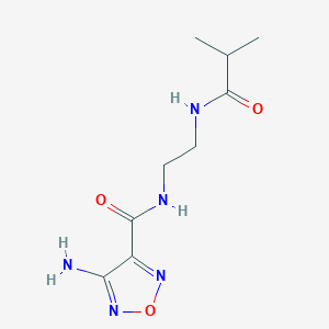 4-amino-N-{2-[(2-methylpropanoyl)amino]ethyl}-1,2,5-oxadiazole-3-carboxamide