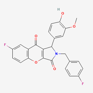 7-Fluoro-2-(4-fluorobenzyl)-1-(4-hydroxy-3-methoxyphenyl)-1,2-dihydrochromeno[2,3-c]pyrrole-3,9-dione