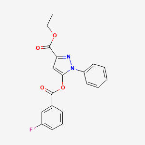 Ethyl 5-(3-fluorobenzoyloxy)-1-phenyl-1H-pyrazole-3-carboxylate