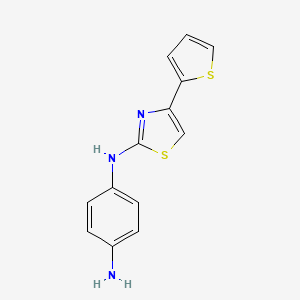 N-[4-(thiophen-2-yl)-1,3-thiazol-2-yl]benzene-1,4-diamine