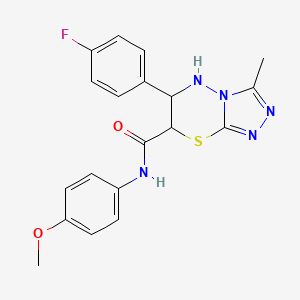 6-(4-fluorophenyl)-N-(4-methoxyphenyl)-3-methyl-6,7-dihydro-5H-[1,2,4]triazolo[3,4-b][1,3,4]thiadiazine-7-carboxamide