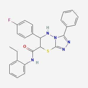 N-(2-ethylphenyl)-6-(4-fluorophenyl)-3-phenyl-6,7-dihydro-5H-[1,2,4]triazolo[3,4-b][1,3,4]thiadiazine-7-carboxamide