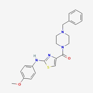 (4-Benzylpiperazin-1-yl){2-[(4-methoxyphenyl)amino]-1,3-thiazol-4-yl}methanone