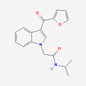 2-[3-(furan-2-ylcarbonyl)-1H-indol-1-yl]-N-(propan-2-yl)acetamide