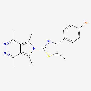 6-[4-(4-bromophenyl)-5-methyl-1,3-thiazol-2-yl]-1,4,5,7-tetramethyl-6H-pyrrolo[3,4-d]pyridazine