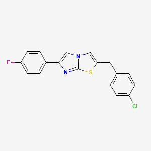 2-(4-Chlorobenzyl)-6-(4-fluorophenyl)imidazo[2,1-b][1,3]thiazole