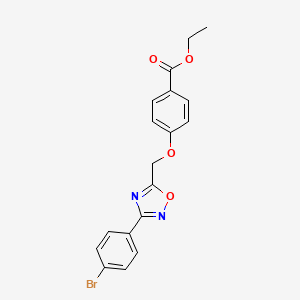 Ethyl 4-{[3-(4-bromophenyl)-1,2,4-oxadiazol-5-yl]methoxy}benzoate