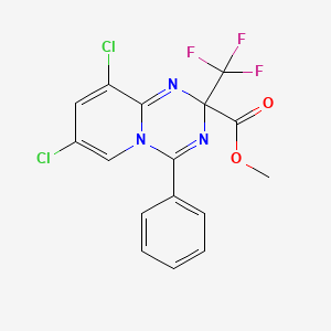 Methyl 7,9-dichloro-4-phenyl-2-(trifluoromethyl)-2H-pyrido[1,2-a][1,3,5]triazine-2-carboxylate