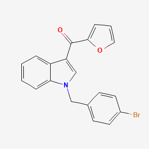 molecular formula C20H14BrNO2 B11569339 [1-(4-bromobenzyl)-1H-indol-3-yl](furan-2-yl)methanone 