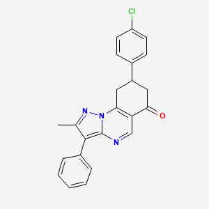 8-(4-chlorophenyl)-2-methyl-3-phenyl-8,9-dihydropyrazolo[1,5-a]quinazolin-6(7H)-one