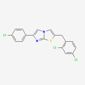 6-(4-Chlorophenyl)-2-[(2,4-dichlorophenyl)methyl]imidazo[2,1-b][1,3]thiazole