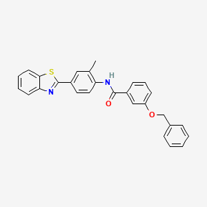 N-[4-(1,3-benzothiazol-2-yl)-2-methylphenyl]-3-(benzyloxy)benzamide