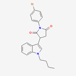 1-(4-bromophenyl)-3-(1-butyl-1H-indol-3-yl)pyrrolidine-2,5-dione