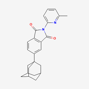 2-(6-methylpyridin-2-yl)-5-(tricyclo[3.3.1.1~3,7~]dec-1-yl)-1H-isoindole-1,3(2H)-dione