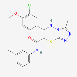 6-(3-chloro-4-methoxyphenyl)-3-methyl-N-(3-methylphenyl)-6,7-dihydro-5H-[1,2,4]triazolo[3,4-b][1,3,4]thiadiazine-7-carboxamide