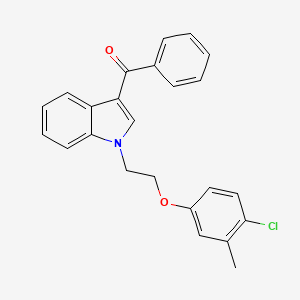 {1-[2-(4-chloro-3-methylphenoxy)ethyl]-1H-indol-3-yl}(phenyl)methanone