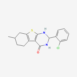 2-(2-Chlorophenyl)-7-methyl-1,2,5,6,7,8-hexahydro[1]benzothieno[2,3-d]pyrimidin-4-ol