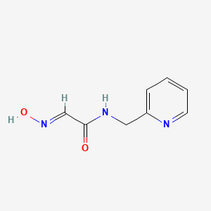 (2E)-2-(hydroxyimino)-N-(pyridin-2-ylmethyl)ethanamide