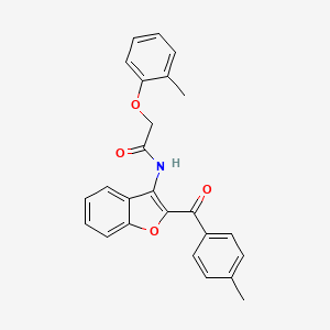 N-[2-(4-methylbenzoyl)-1-benzofuran-3-yl]-2-(2-methylphenoxy)acetamide