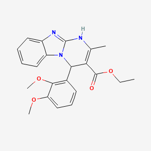 Ethyl 4-(2,3-dimethoxyphenyl)-2-methyl-1,4-dihydropyrimido[1,2-a]benzimidazole-3-carboxylate