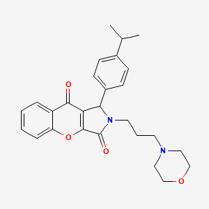 2-[3-(Morpholin-4-yl)propyl]-1-[4-(propan-2-yl)phenyl]-1,2-dihydrochromeno[2,3-c]pyrrole-3,9-dione