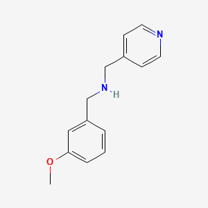 molecular formula C14H16N2O B11569596 N-(3-Methoxybenzyl)-1-(pyridin-4-yl)methanamine 