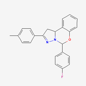 5-(4-Fluorophenyl)-2-(4-methylphenyl)-1,10b-dihydropyrazolo[1,5-c][1,3]benzoxazine