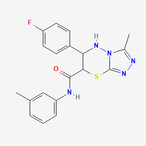 6-(4-fluorophenyl)-3-methyl-N-(3-methylphenyl)-6,7-dihydro-5H-[1,2,4]triazolo[3,4-b][1,3,4]thiadiazine-7-carboxamide