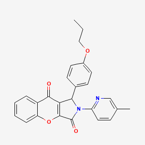 2-(5-Methylpyridin-2-yl)-1-(4-propoxyphenyl)-1,2-dihydrochromeno[2,3-c]pyrrole-3,9-dione