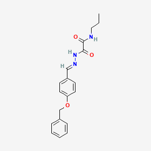 2-{(2E)-2-[4-(benzyloxy)benzylidene]hydrazino}-2-oxo-N-propylacetamide